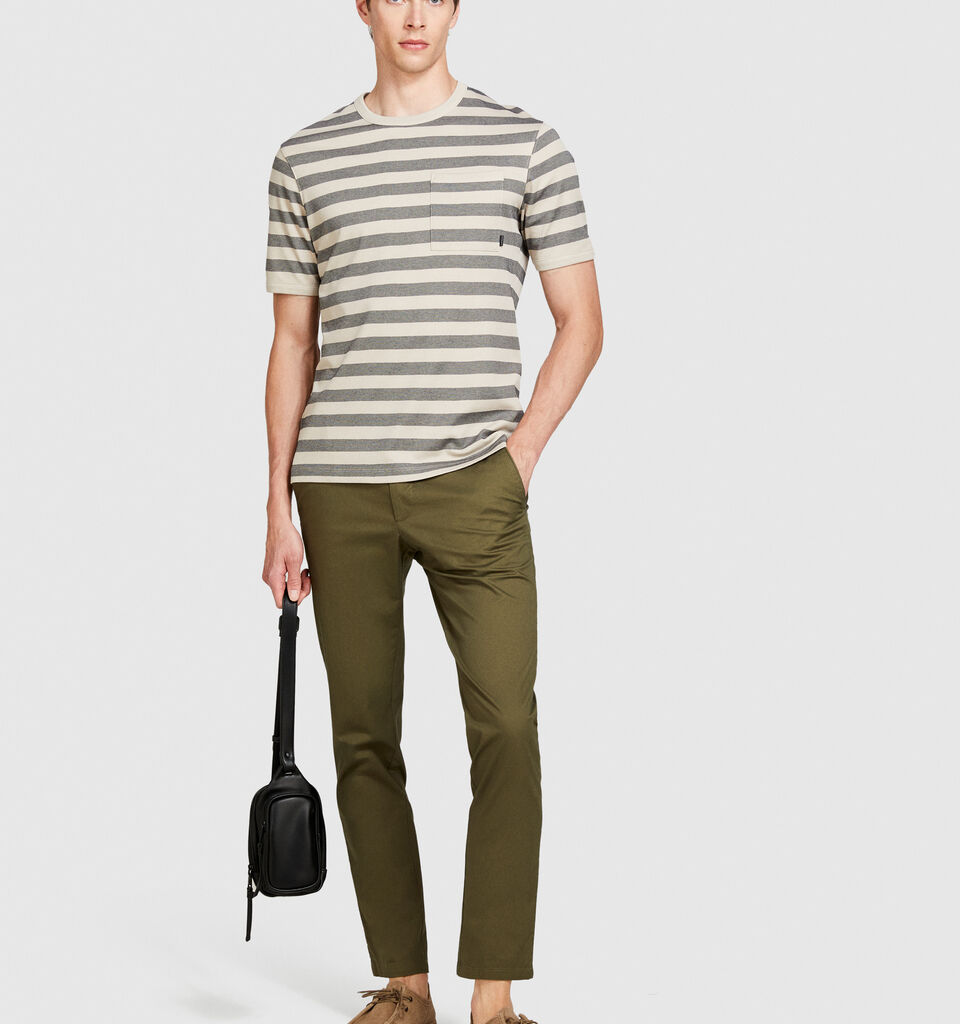 T-shirt with pocket - men's short sleeve t-shirts - Multi-color | Sisley image number 1